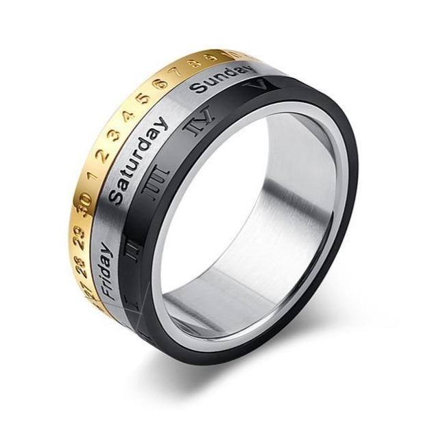 Bague Anti-Stress Calendrier : Équilibre et Sérénité