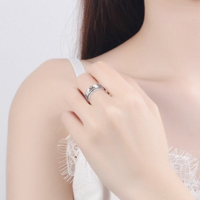 Bague Anti-Stress Chat : Élégance Zen pour Moments Apaisés