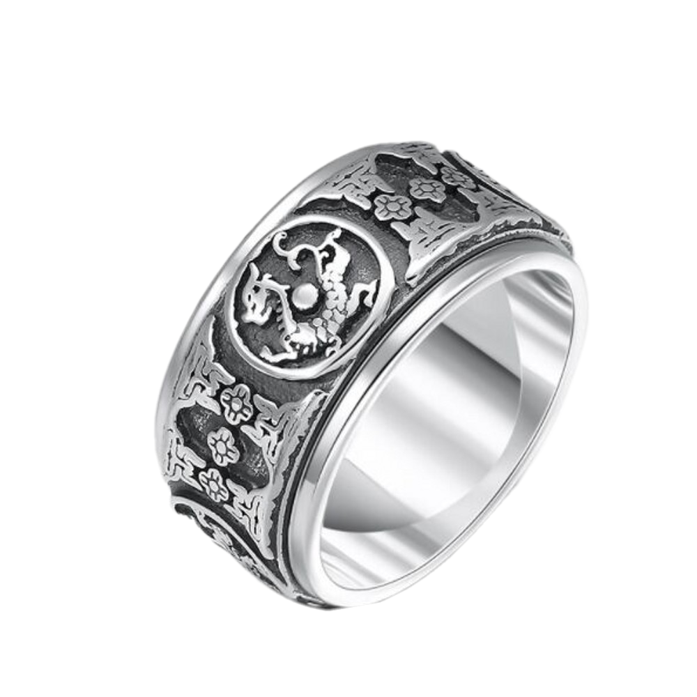 Bague Anti-Stress Tigre Argent : Élégance et Sérénité au Quotidien