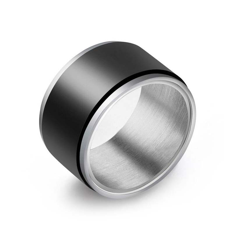 Bague Anti-Stress en Titane - Design Élégant et Apaisant