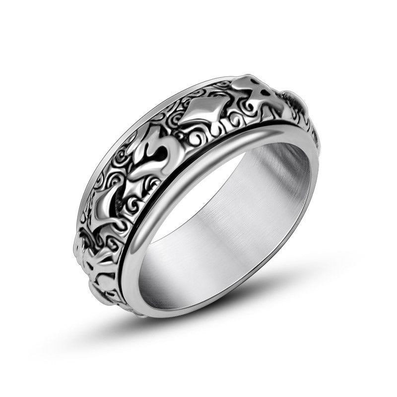 Bague Anti-Stress Totem : Élégance Zénitude, Soulagez l'Anxiété Quotidienne