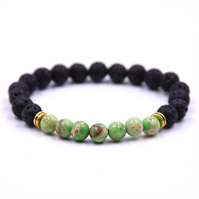 Harmonisez Votre Énergie : Bracelet Anti-Stress Chakra Anahata Vert Émeraude