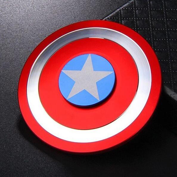 Hand Spinner Captain America : Bouclier Héroïque Anti-Stress