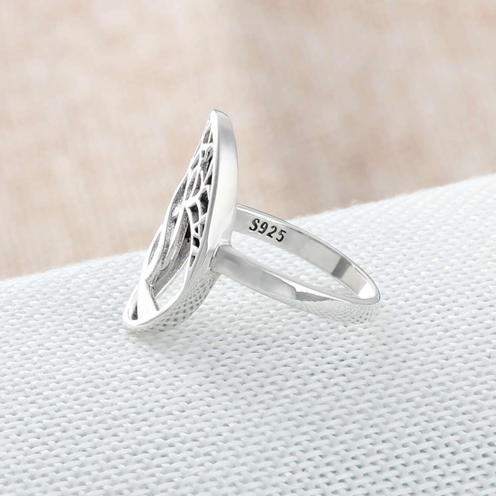Bague Anti-Stress Arbre de Vie en Argent Massif