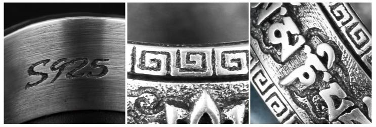 Bague Anti-Stress Croix Gammée Bouddhiste (Argent)
