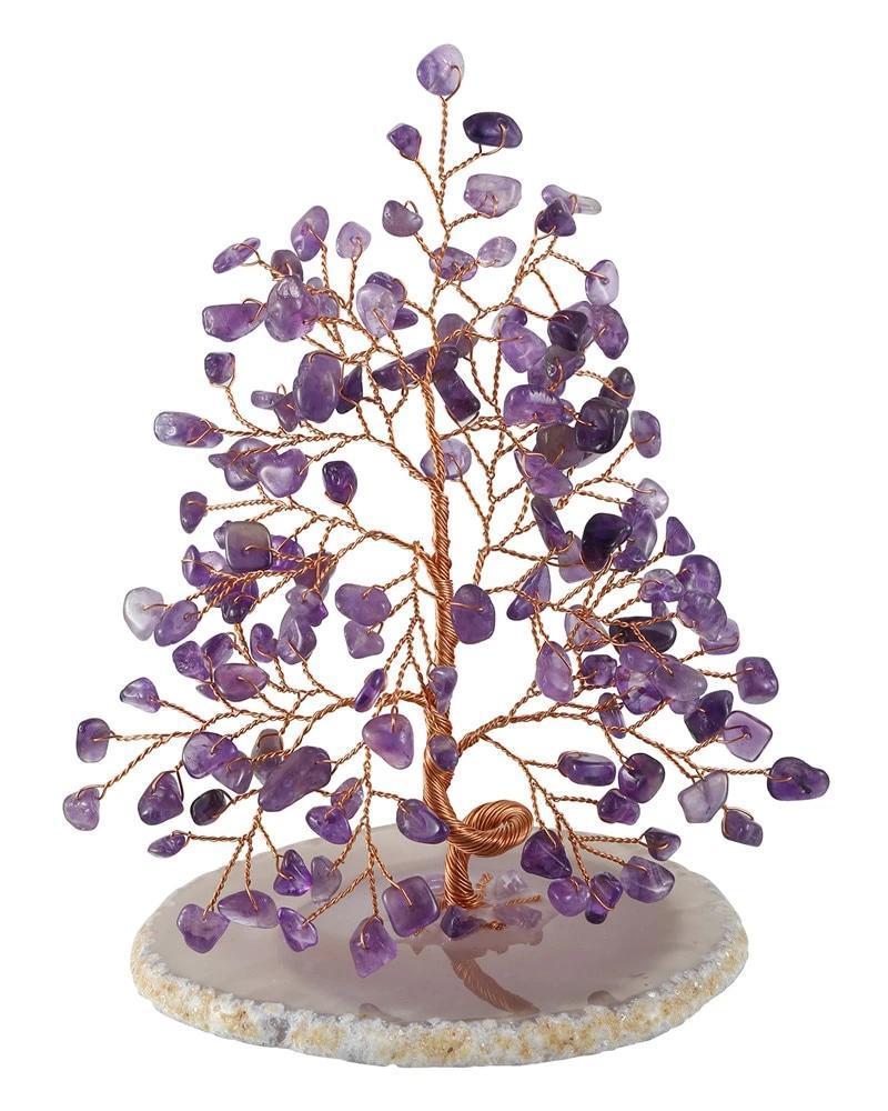 Décoration Arbre de Vie Améthyste en Pierre Naturelle