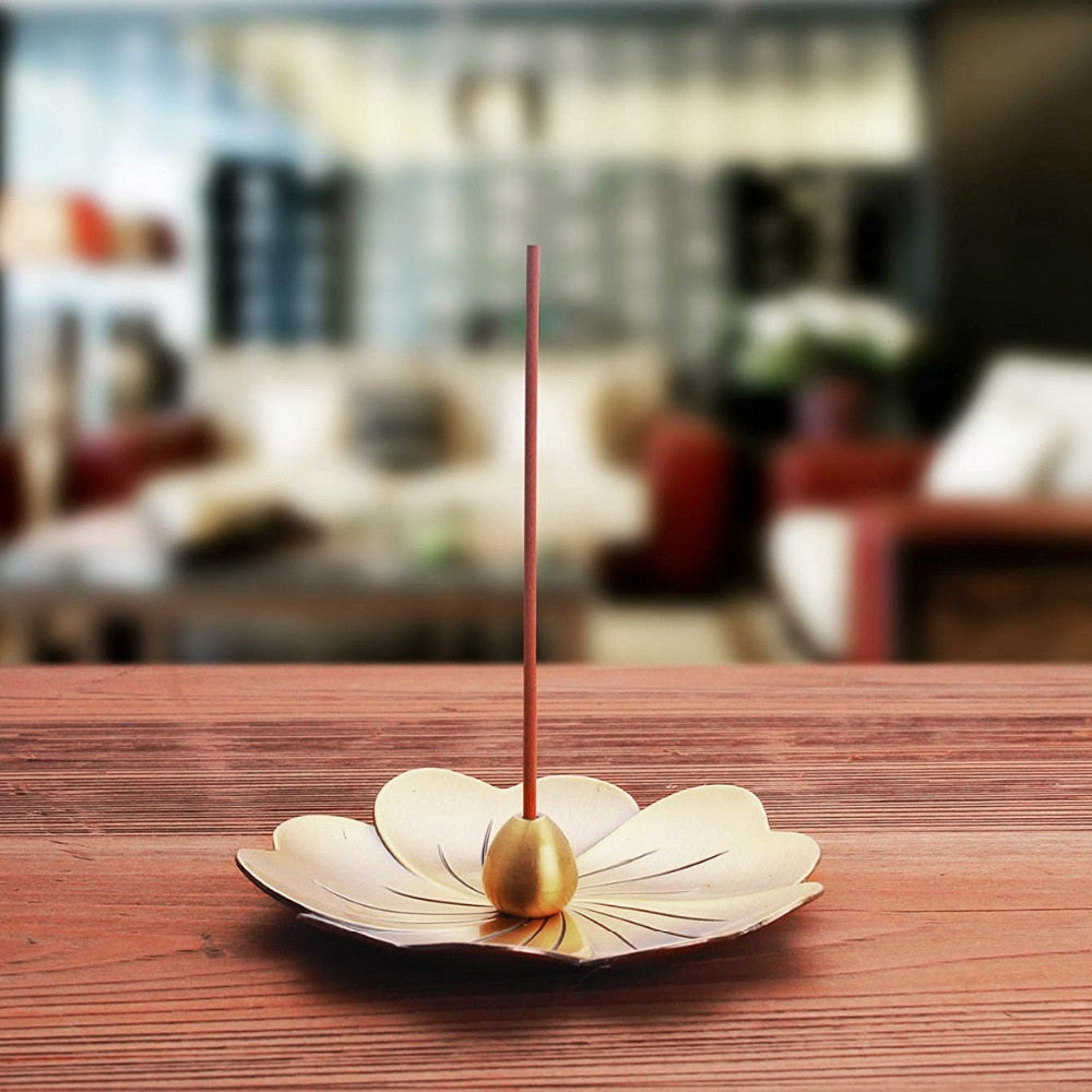 Porte Encens Cuivre : Élégance Artisanale pour Ambiance Zen et Apaisante