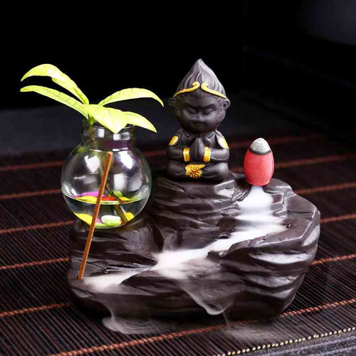 Porte Encens Rivière de Fleur: Élégance Zen, Apaisement Aromatique