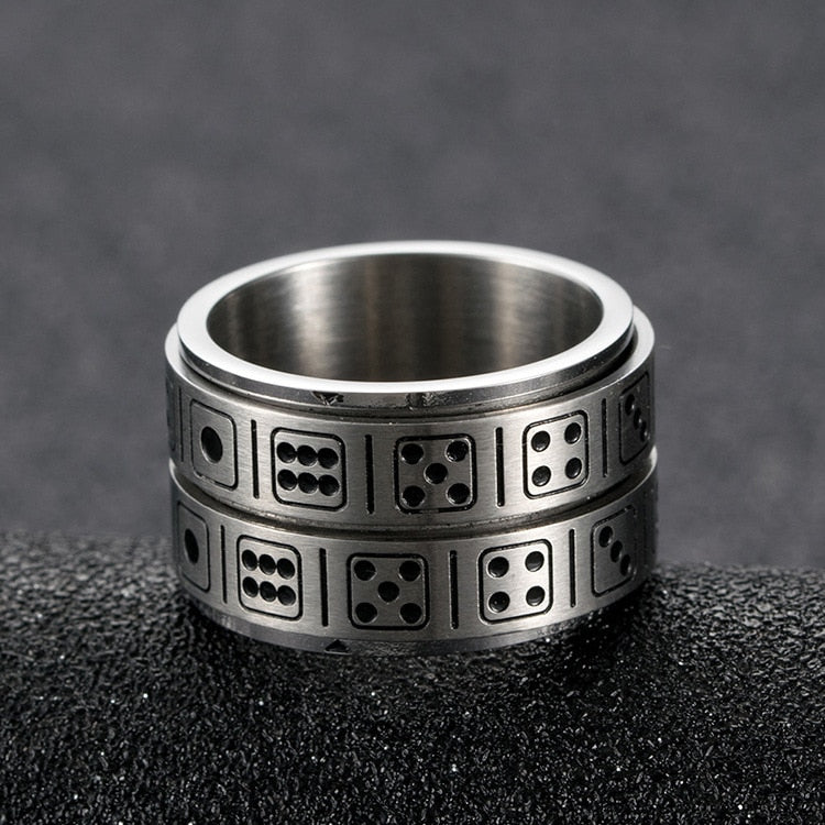 Bague Anti-Stress Chance : Élégance apaisante pour bien-être quotidien!
