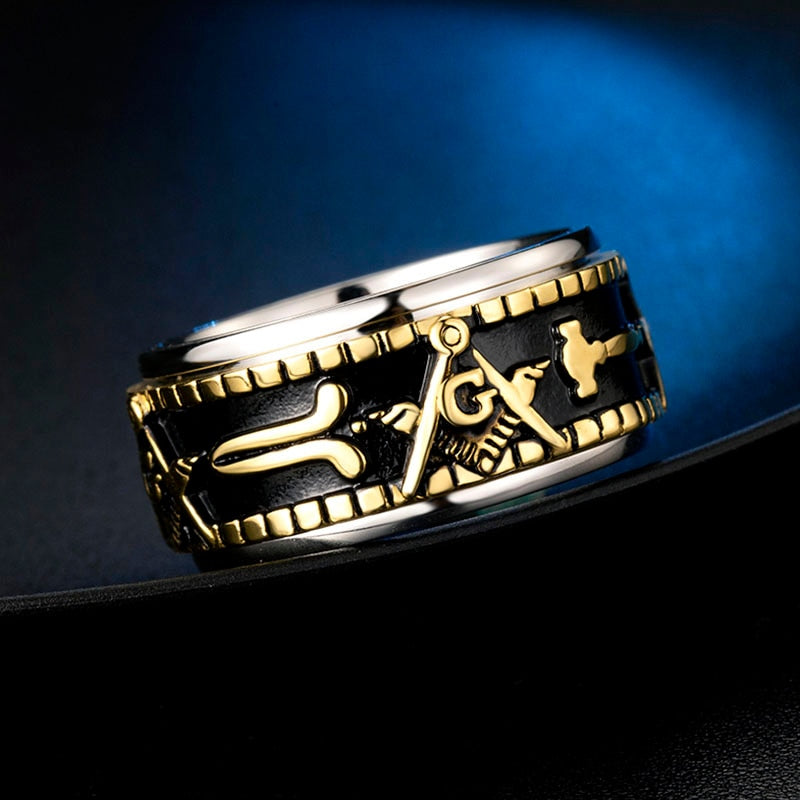 Bague Anti-Stress Franc-Maçon : Élégance et Sérénité au Quotidien