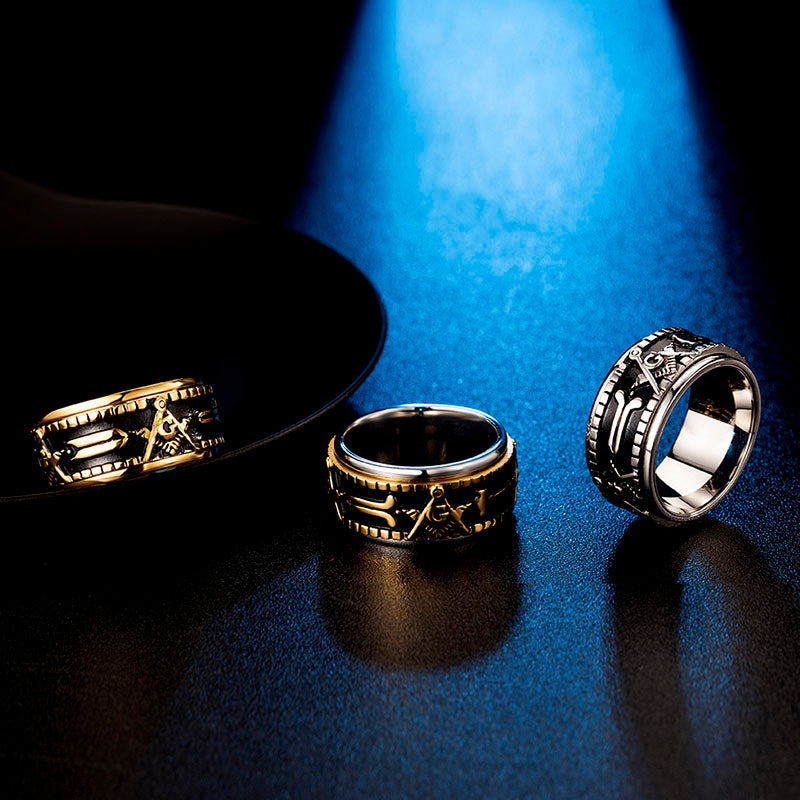 Bague Anti-Stress Franc-Maçon : Élégance et Sérénité au Quotidien