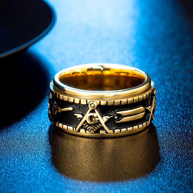 Bague Anti-Stress Franc-Maçon : Élégance et Sérénité au Quotidien