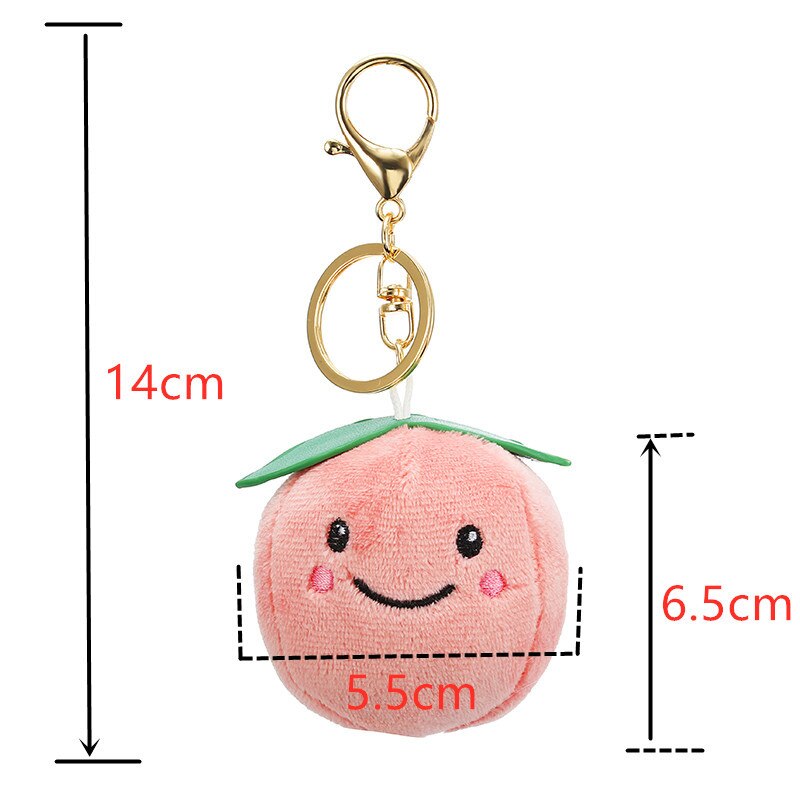 Porte Clé Anti-Stress Pêche : Relaxation Mignonne et Pratique