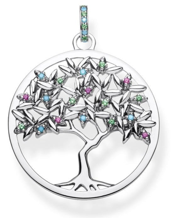 Collier Arbre de Vie Branches Colorées