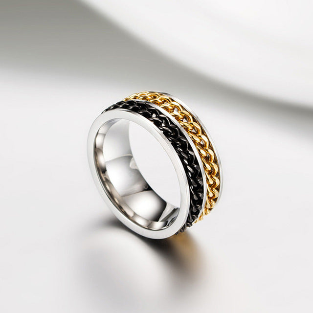 Bague Anti-Stress Acier : Élégance et Sérénité au Quotidien