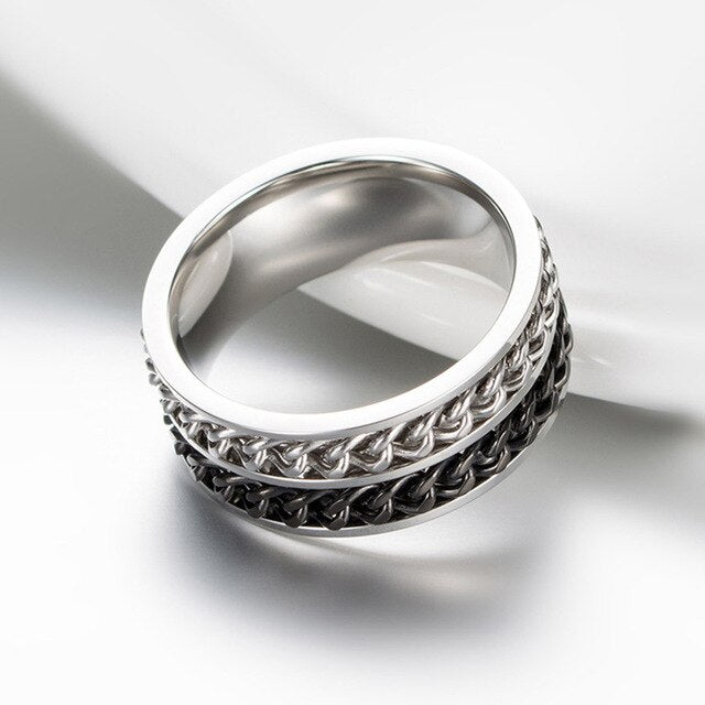 Bague Anti-Stress Acier : Élégance et Sérénité au Quotidien