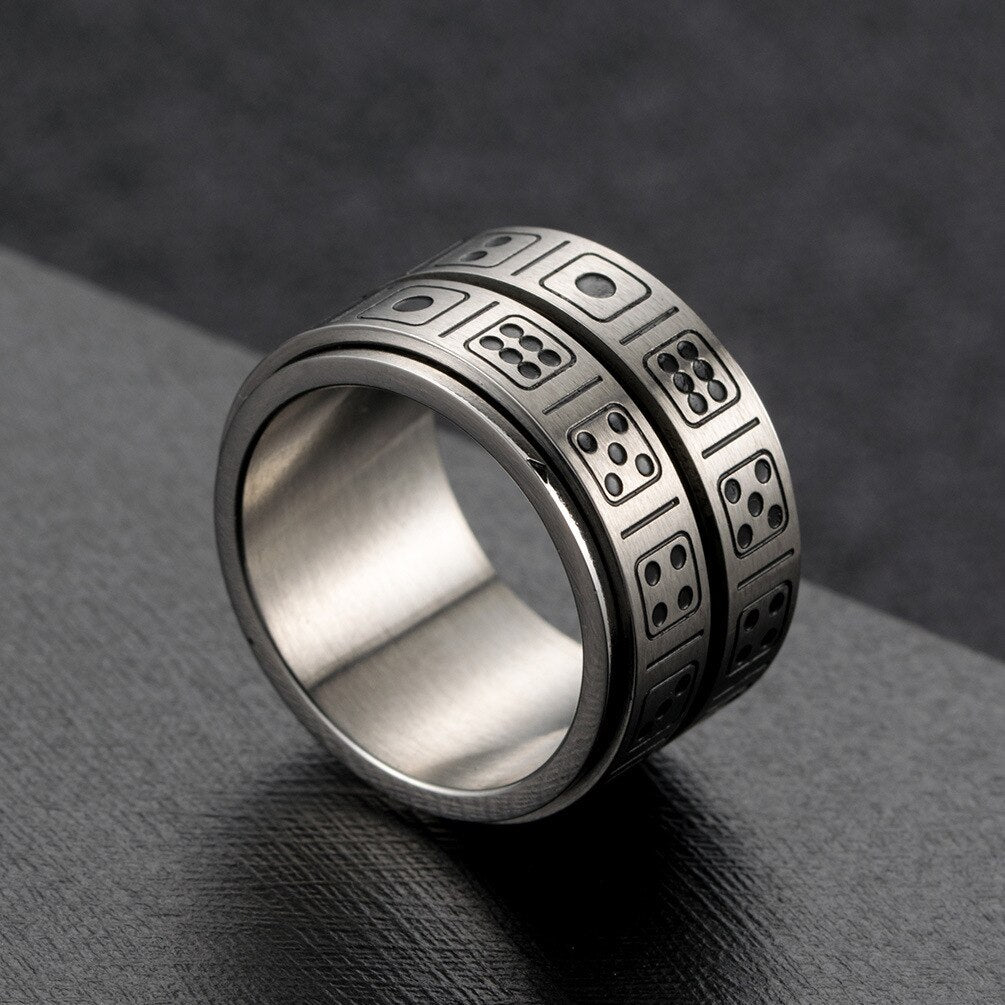 Bague Anti-Stress Chance : Élégance apaisante pour bien-être quotidien!