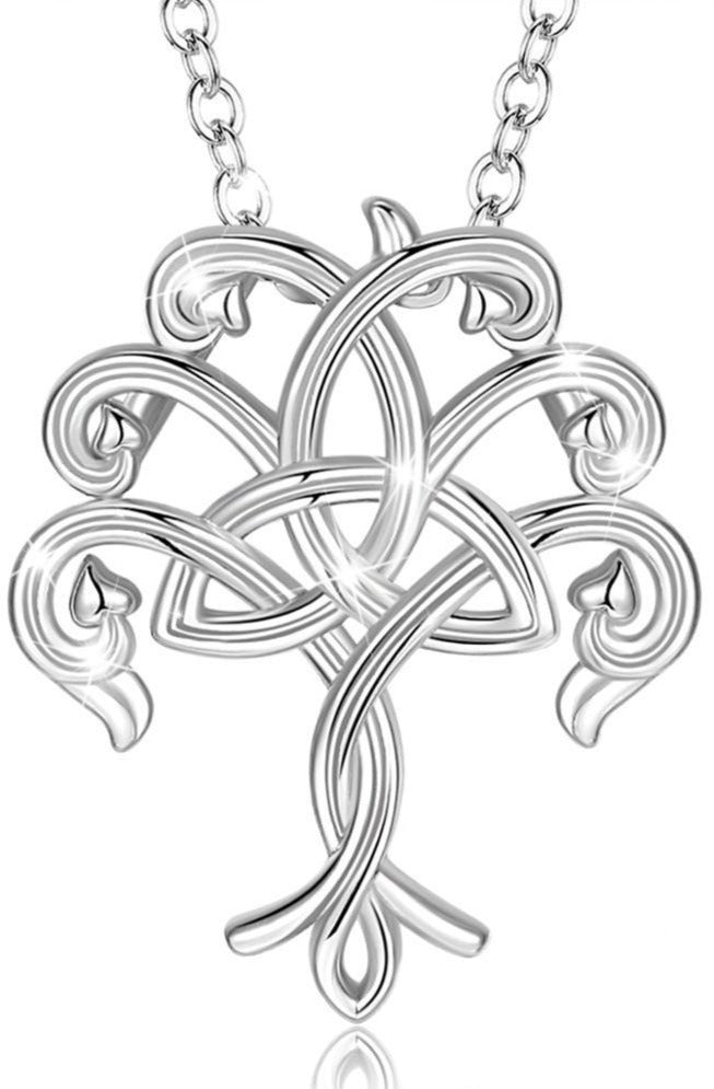 Collier Arbre de Vie Triquetra Argent Massif