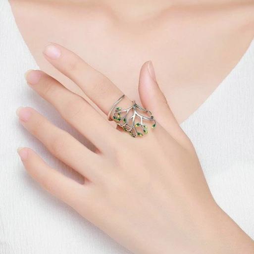 Bague Arbre de Vie Argent Réglable - Élégance et Sérénité
