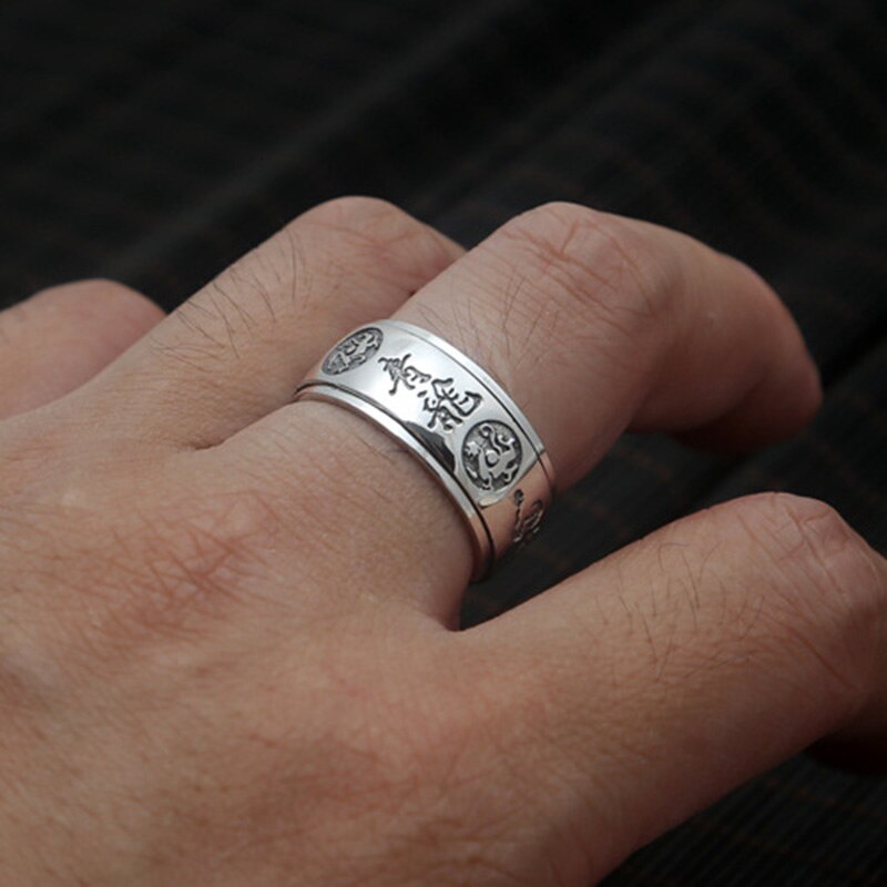 Bague Anti-Stress Animaux en Argent