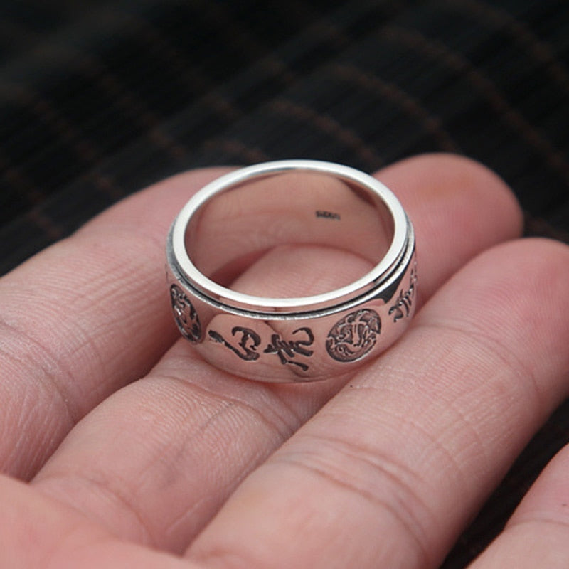 Bague Anti-Stress Animaux en Argent