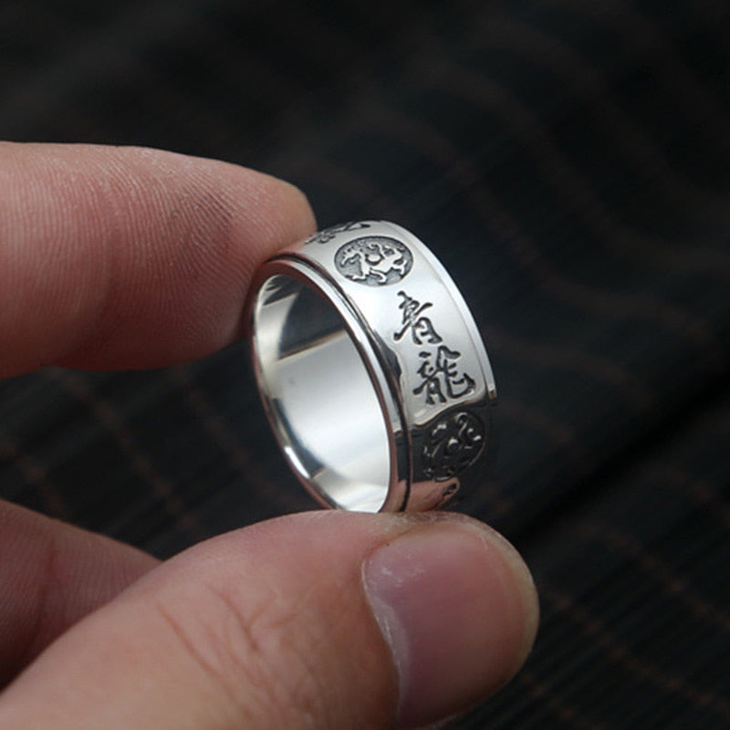 Bague Anti-Stress Animaux en Argent