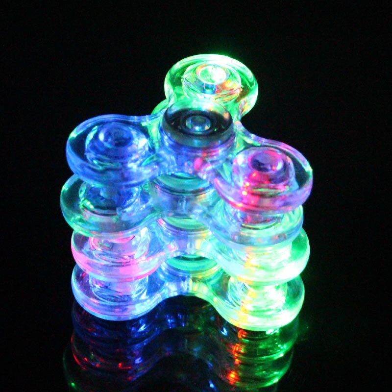 Hand Spinner Lumineux À Pile - Objet Anti-Stress Innovant
