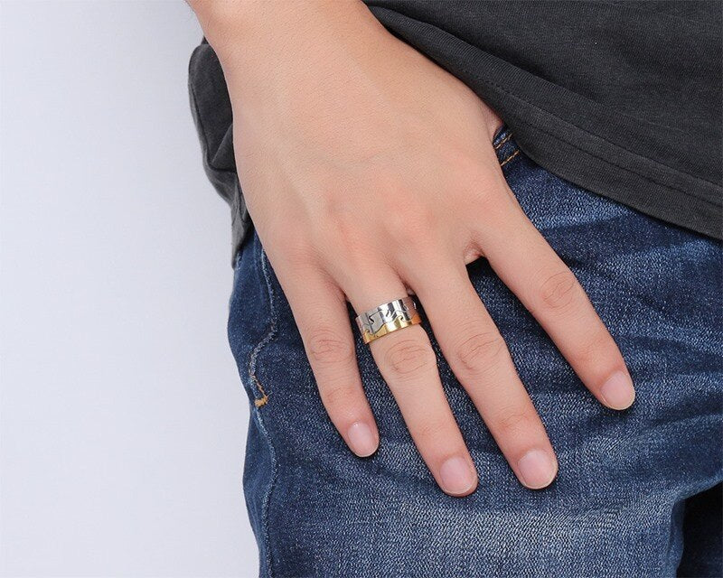 Bague Anti-Stress 3-en-1 : Élégante Sérénité à Vos Doigts