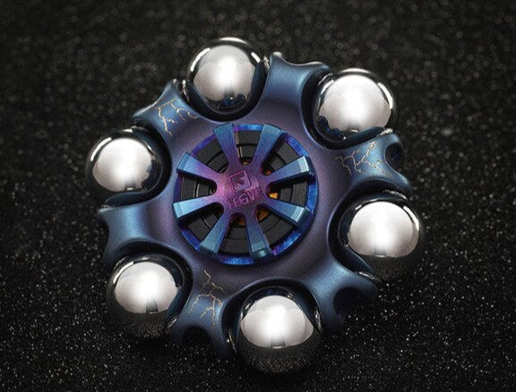 Hand Spinner Titane Bleu : Élégance Durable pour Stress et Concentration