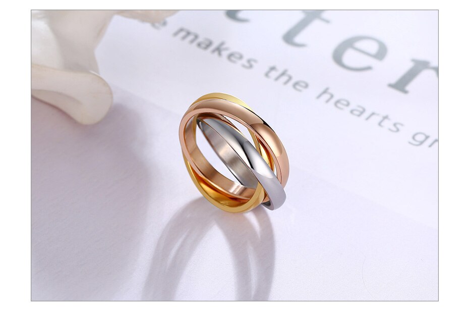 Bague Anti-Stress Anneaux Entrelacés