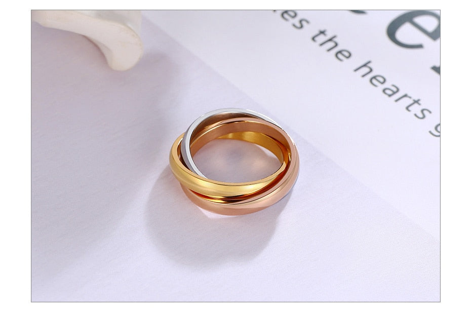 Bague Anti-Stress Anneaux Entrelacés