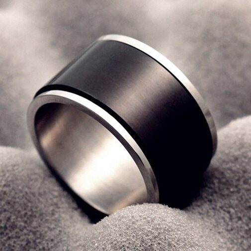 Bague Anti-Stress en Titane - Design Élégant et Apaisant