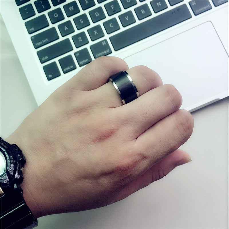 Bague Anti-Stress en Titane - Design Élégant et Apaisant