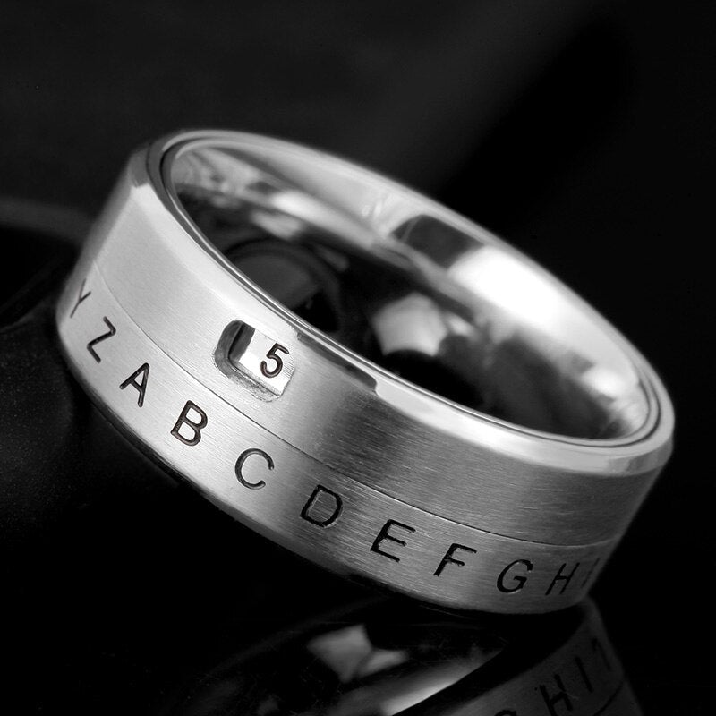 Bague Anti-Stress Alphabet : Équilibre et Élégance à chaque lettre !
