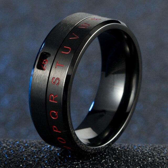 Bague Anti-Stress Alphabet : Équilibre et Élégance à chaque lettre !