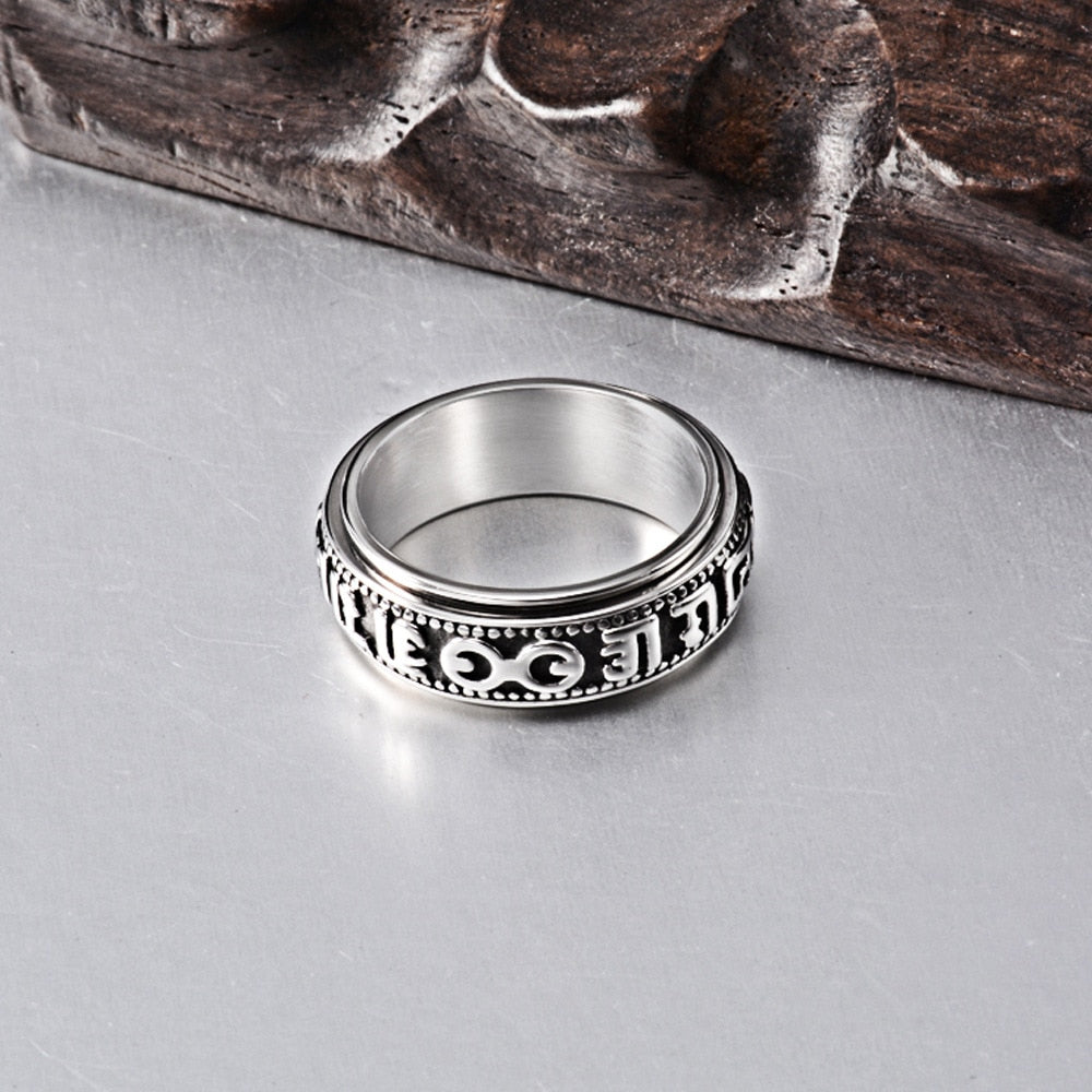 Bague Anti-Stress Mantra Tibétain