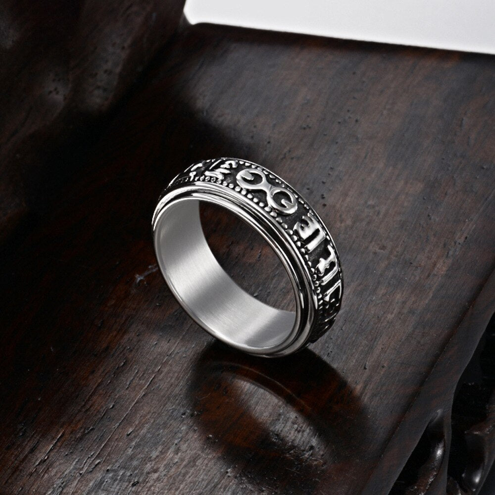 Bague Anti-Stress Mantra Tibétain