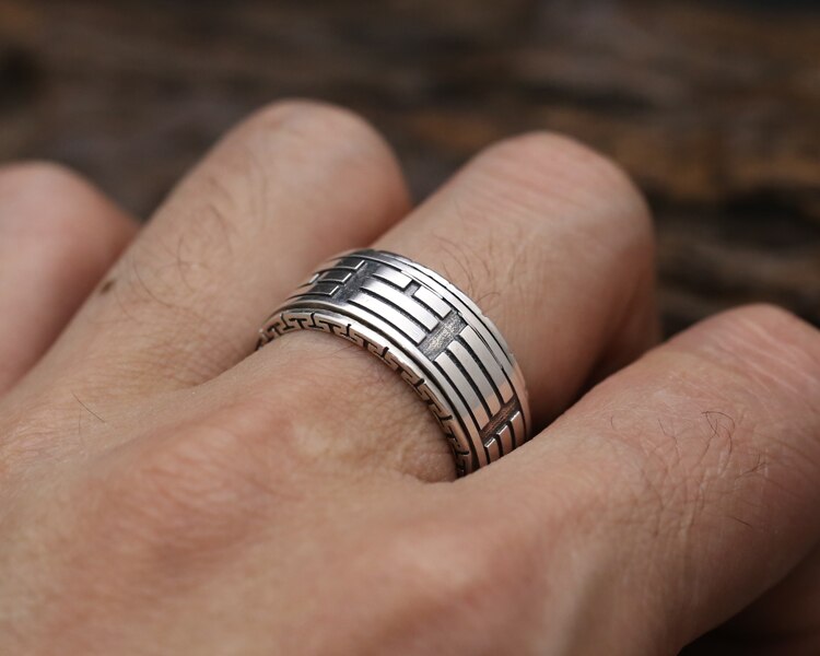 Bague Anti-Stress Argent Feng Shui
