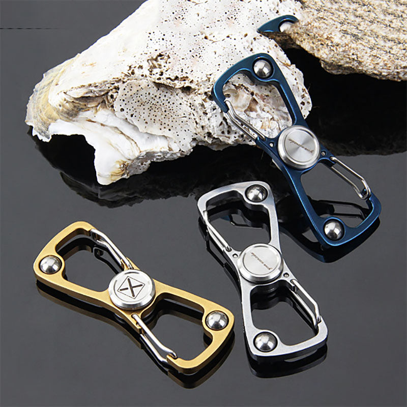 Porte Clé Anti-Stress Mousqueton Spinner