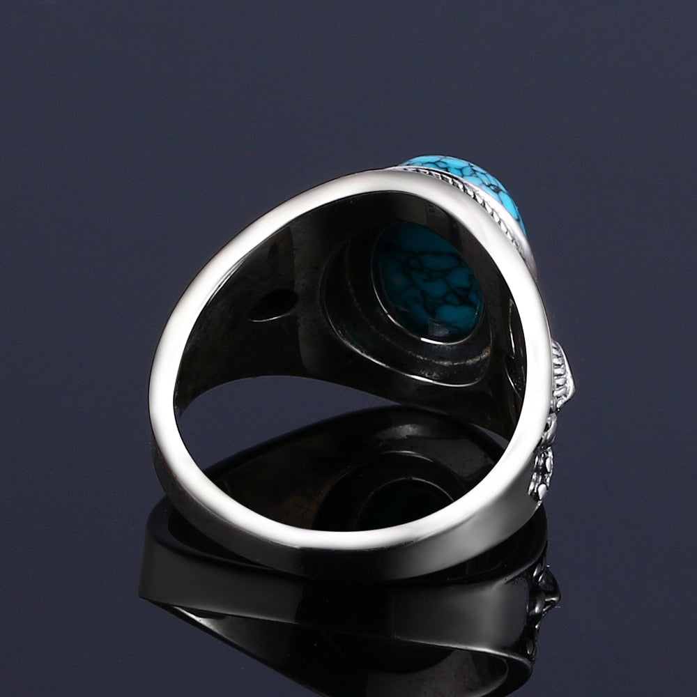 Bague Zen Argent Turquoise - Élégance et Sérénité au Naturel