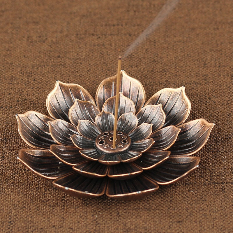Porte Encens Lotus Zinc : Élégance et Sérénité pour votre Espace Zen