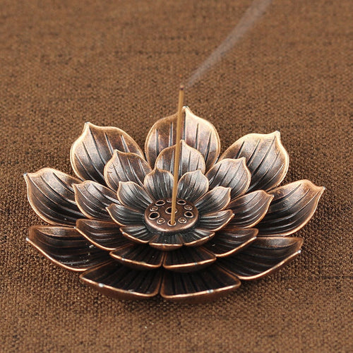 Porte Encens Lotus Zinc : Élégance et Sérénité pour votre Espace Zen