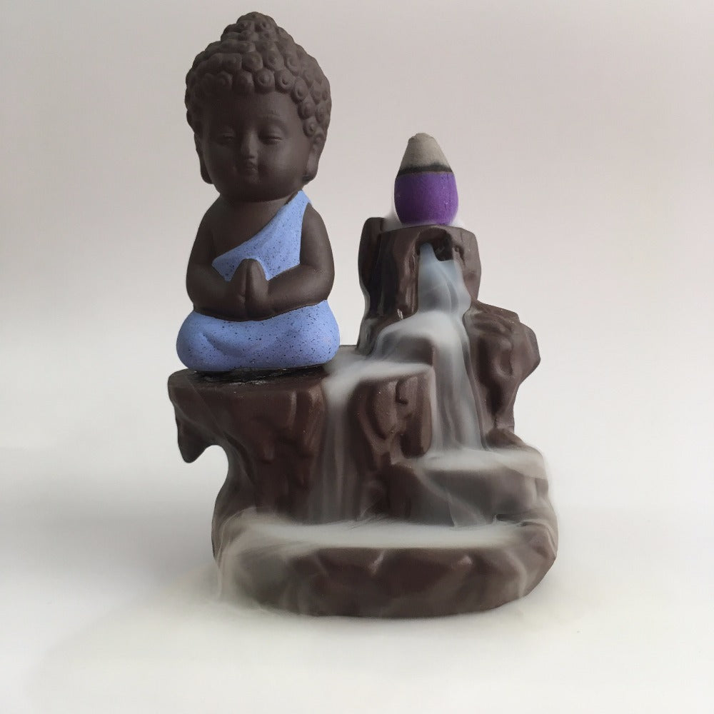 Porte Encens Moine Zen - Accessoire de Relaxation et Décoration