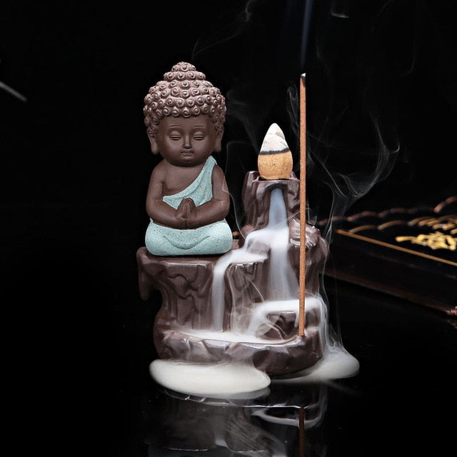 Porte Encens Moine Zen - Accessoire de Relaxation et Décoration