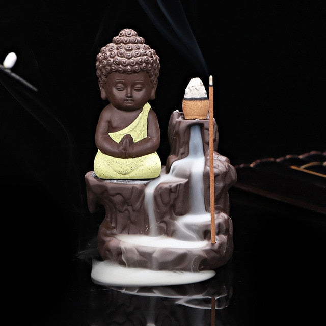 Porte Encens Moine Zen - Accessoire de Relaxation et Décoration