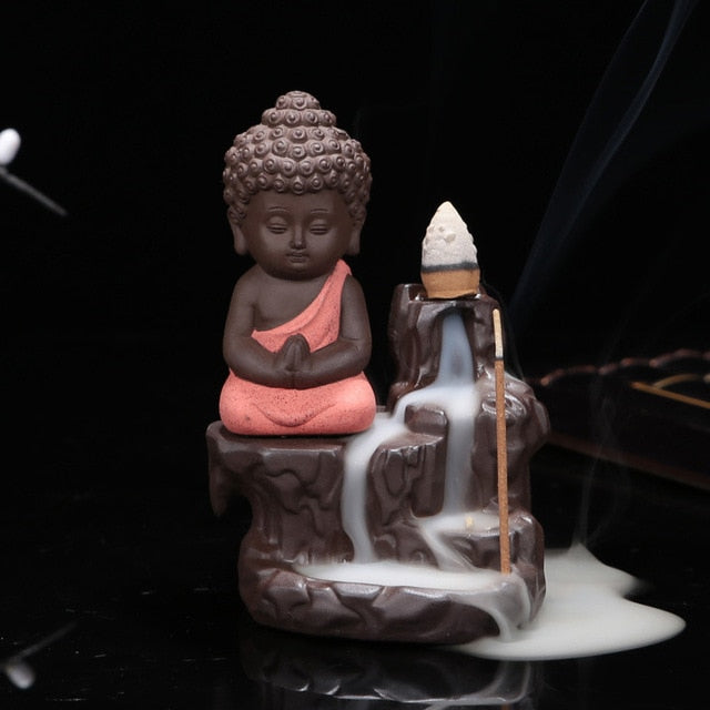 Porte Encens Moine Zen - Accessoire de Relaxation et Décoration