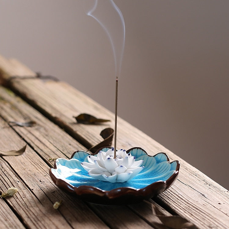 Porte Encens Lotus : Élégance Zénitude pour Moments de Relaxation Suprêmes