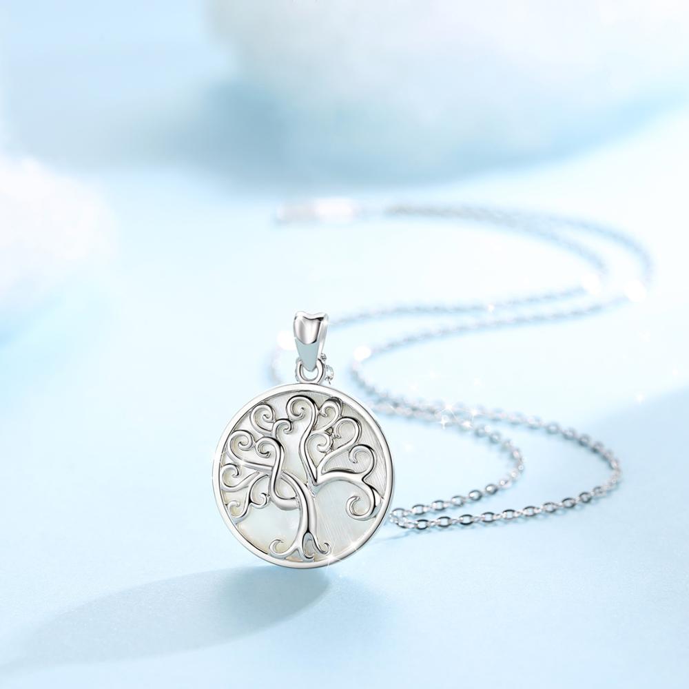 Collier Arbre de Vie Nacré en Argent
