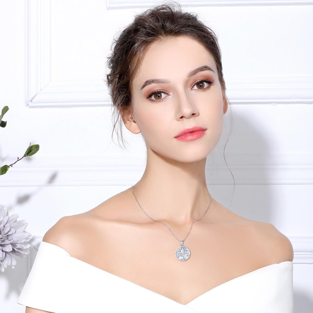 Collier Arbre de Vie Nacré en Argent