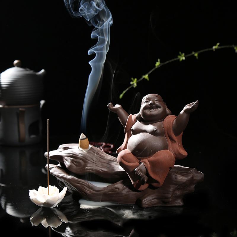 Porte Encens Bouddha Rieur : Sérénité et Parfum Zen à Domicile